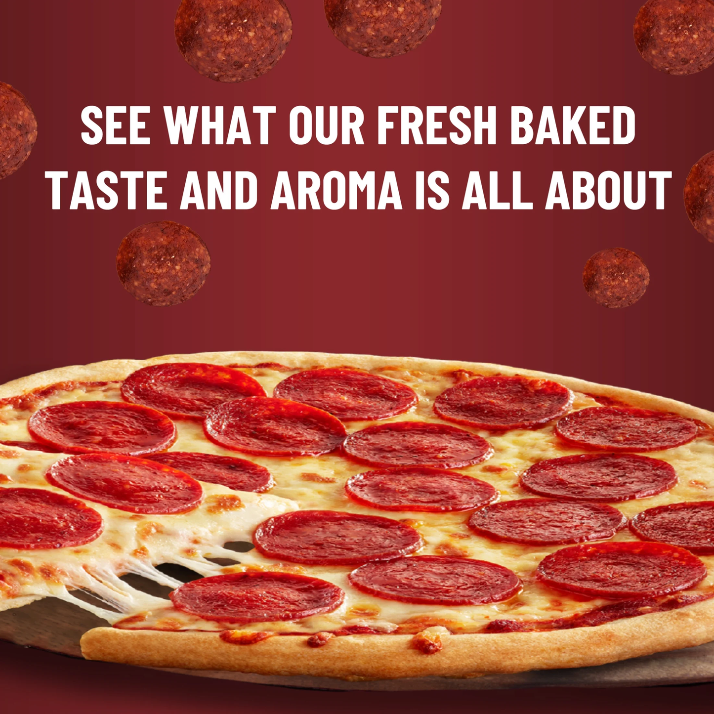 Pepperoni Original Thin Crust Pizza Free Coke image 2