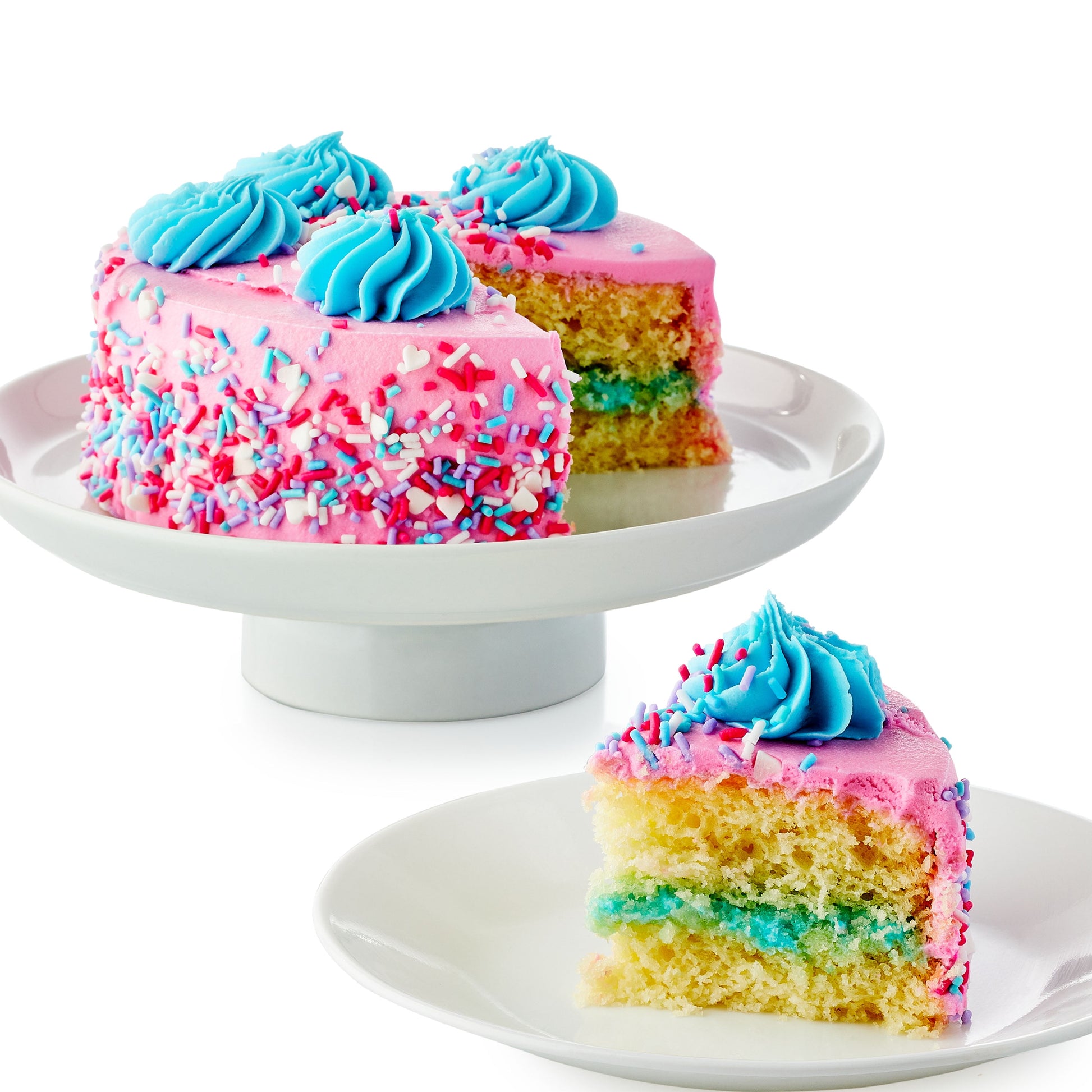 5" Unicorn Cotton Candy Cake, 15.9Oz, Refrigerated, Regular image 2
