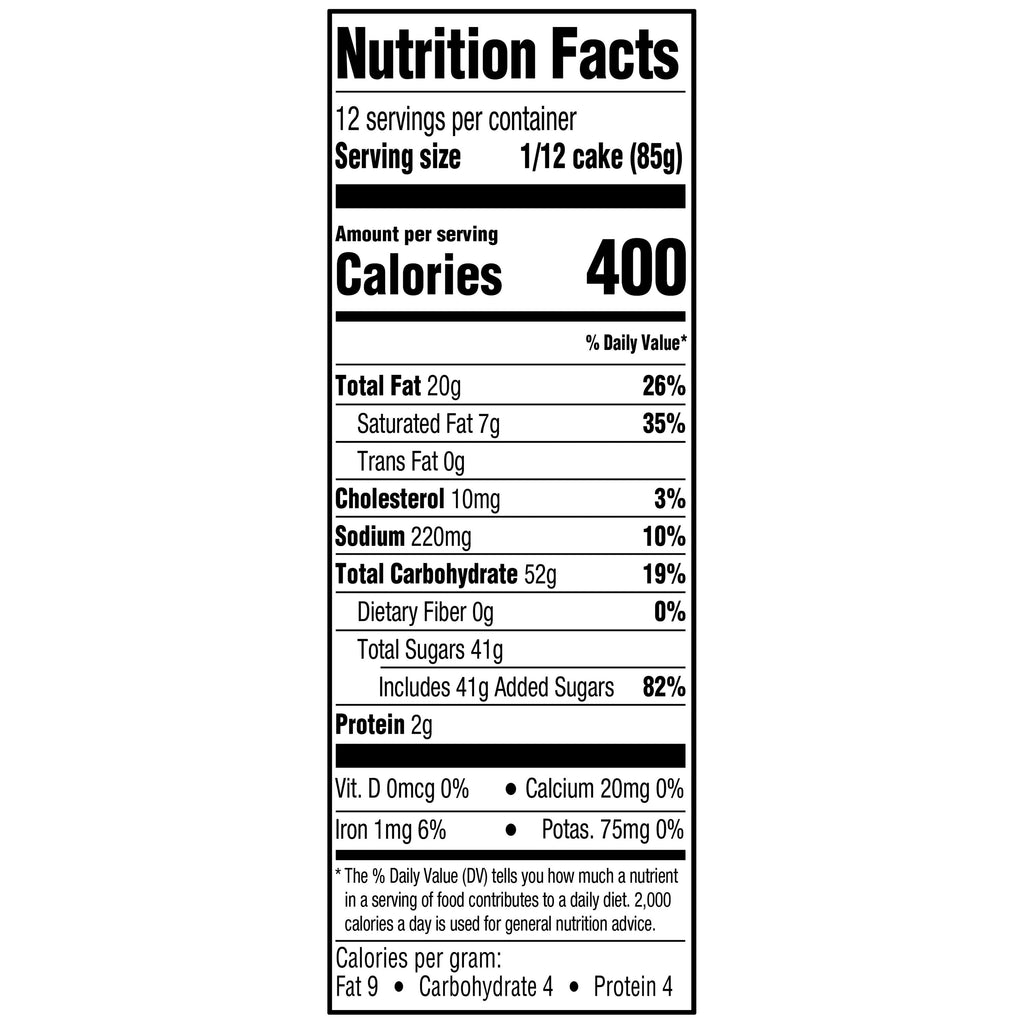 7-Inch round Cookies 'N Creme Cake, 36Oz, Regular, Tray, Refrigerate image 3