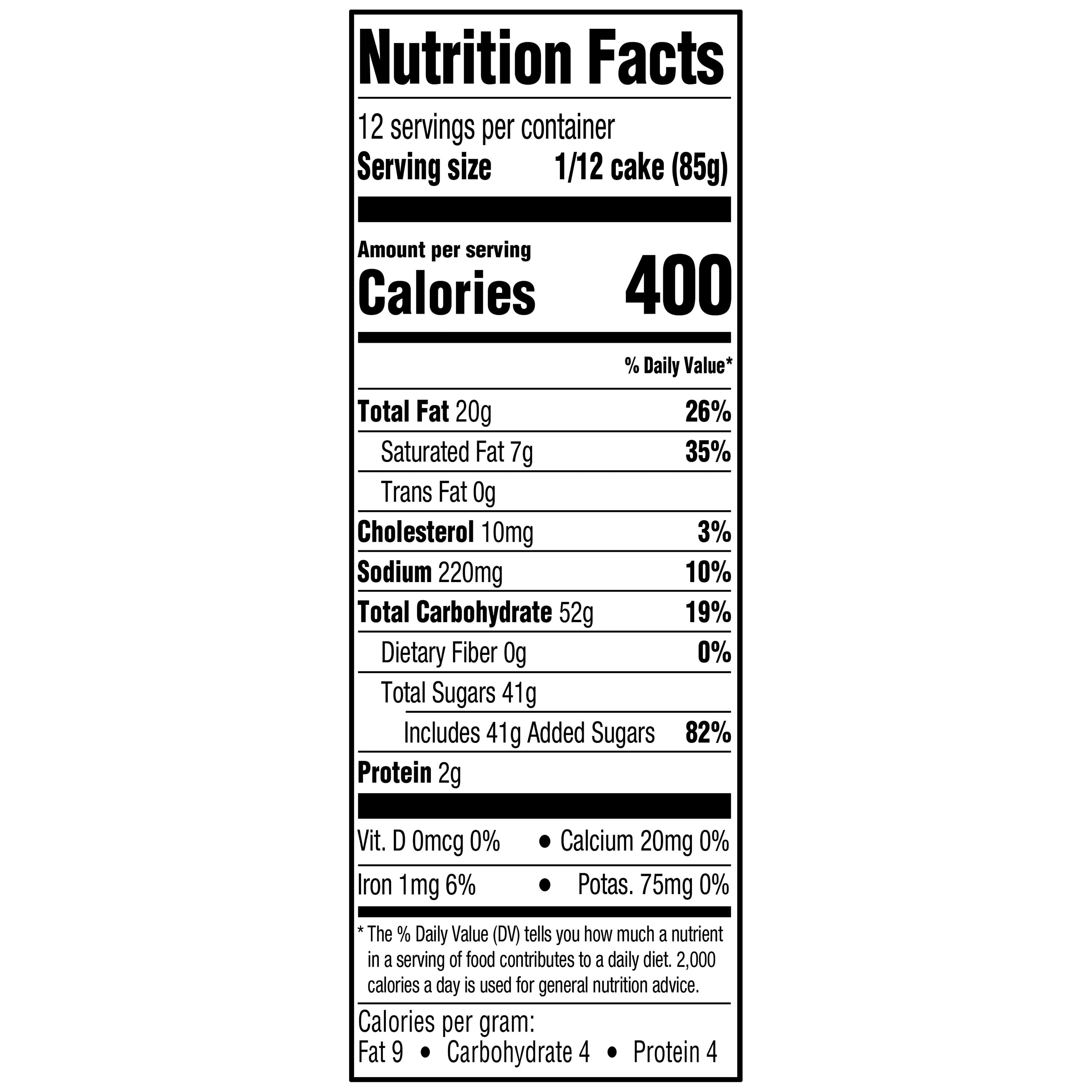 7-Inch round Cookies 'N Creme Cake, 36Oz, Regular, Tray, Refrigerate image 3