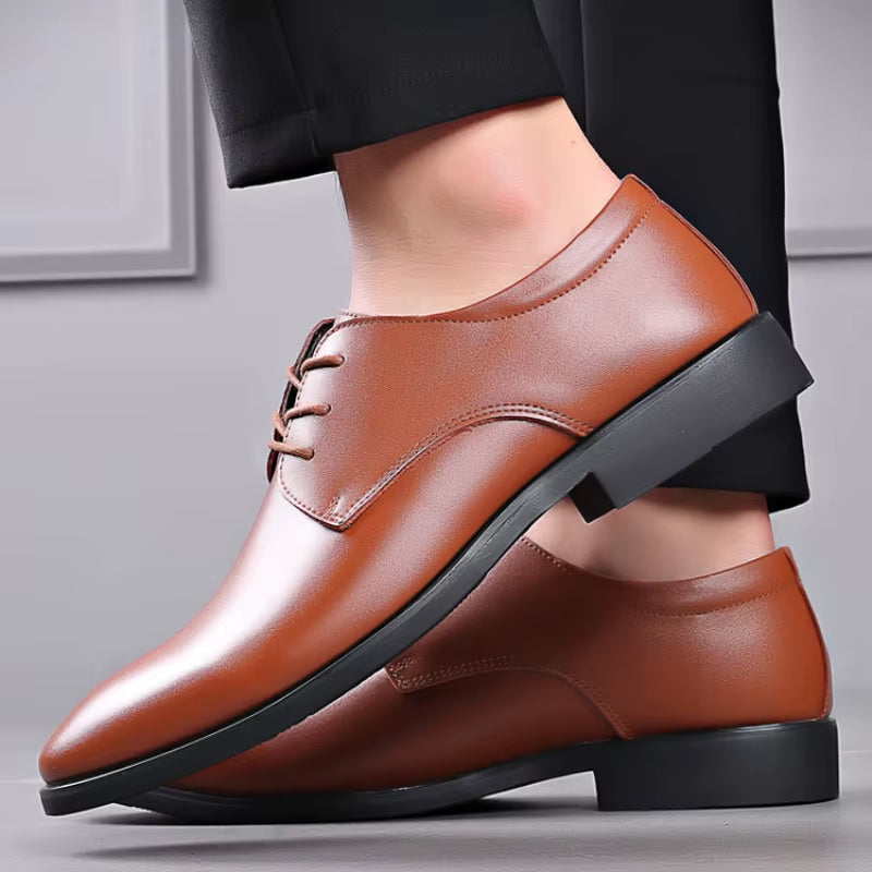 Men'S New Business Leather Shoes Soft Soled Work Footwear Outdoor Non Slip Formal Shoes Fashion Casual Male Shoes Zapatos Homme