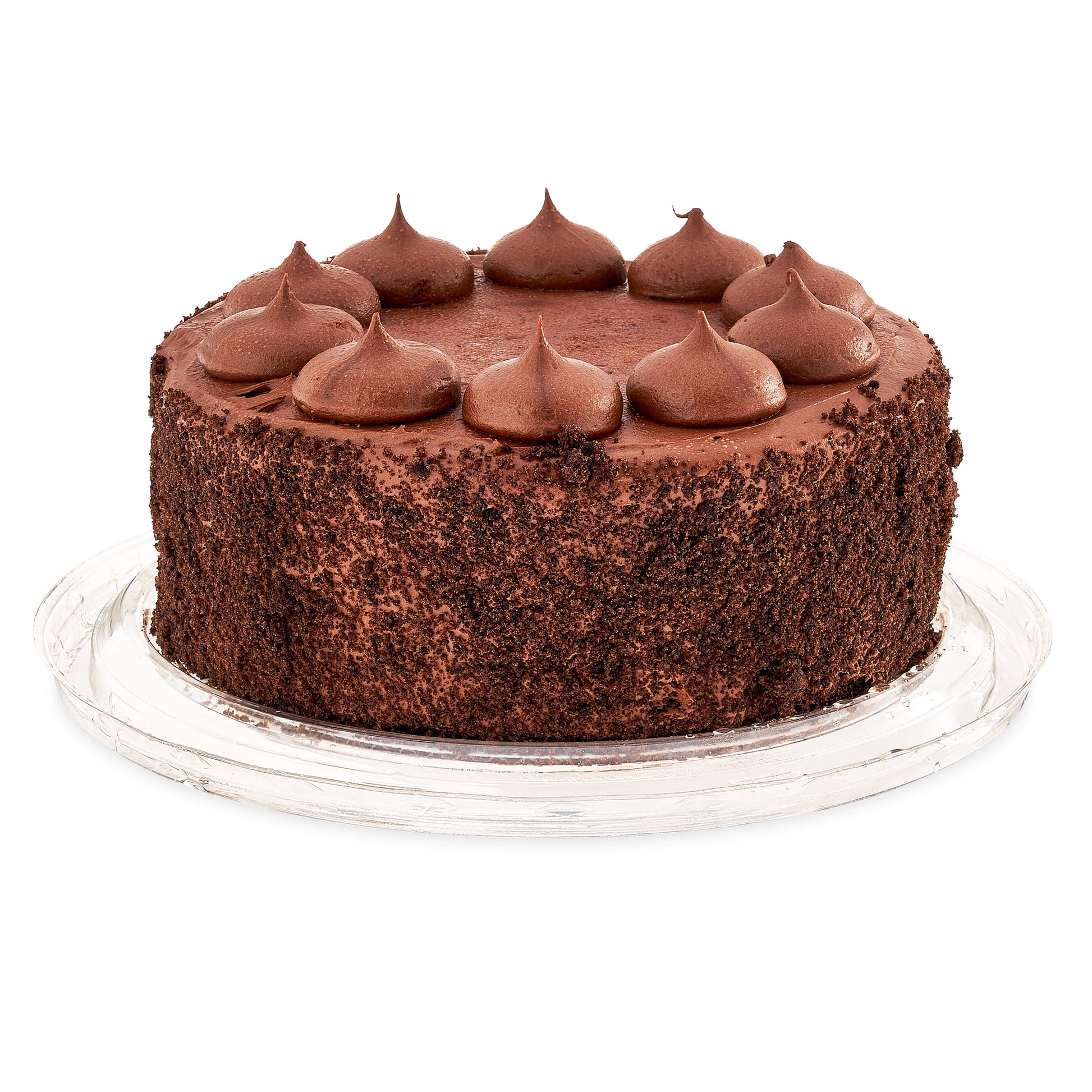 Triple Chocolate Cake, 35 Ounces, Refrigerated, Base and Dome image 0