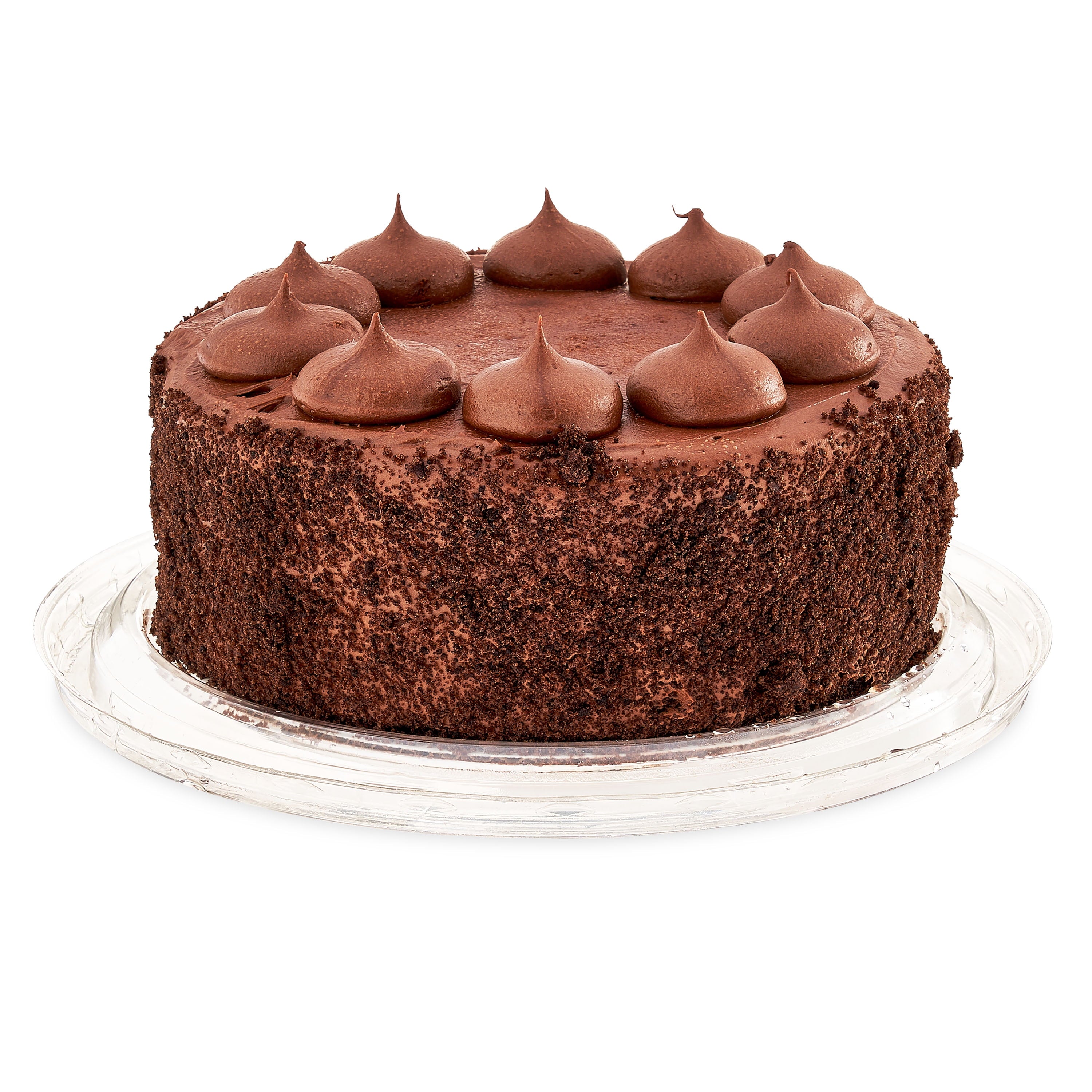 Triple Chocolate Cake, 35 Ounces, Refrigerated, Base and Dome image 0