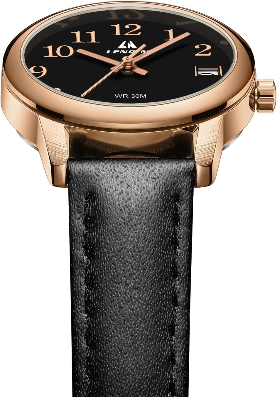 Womens Watch Analog Quartz Waterproof Ladies Watches for Women Easy Read Women'S Wrist Watches with Leather Strap Luminous Dial