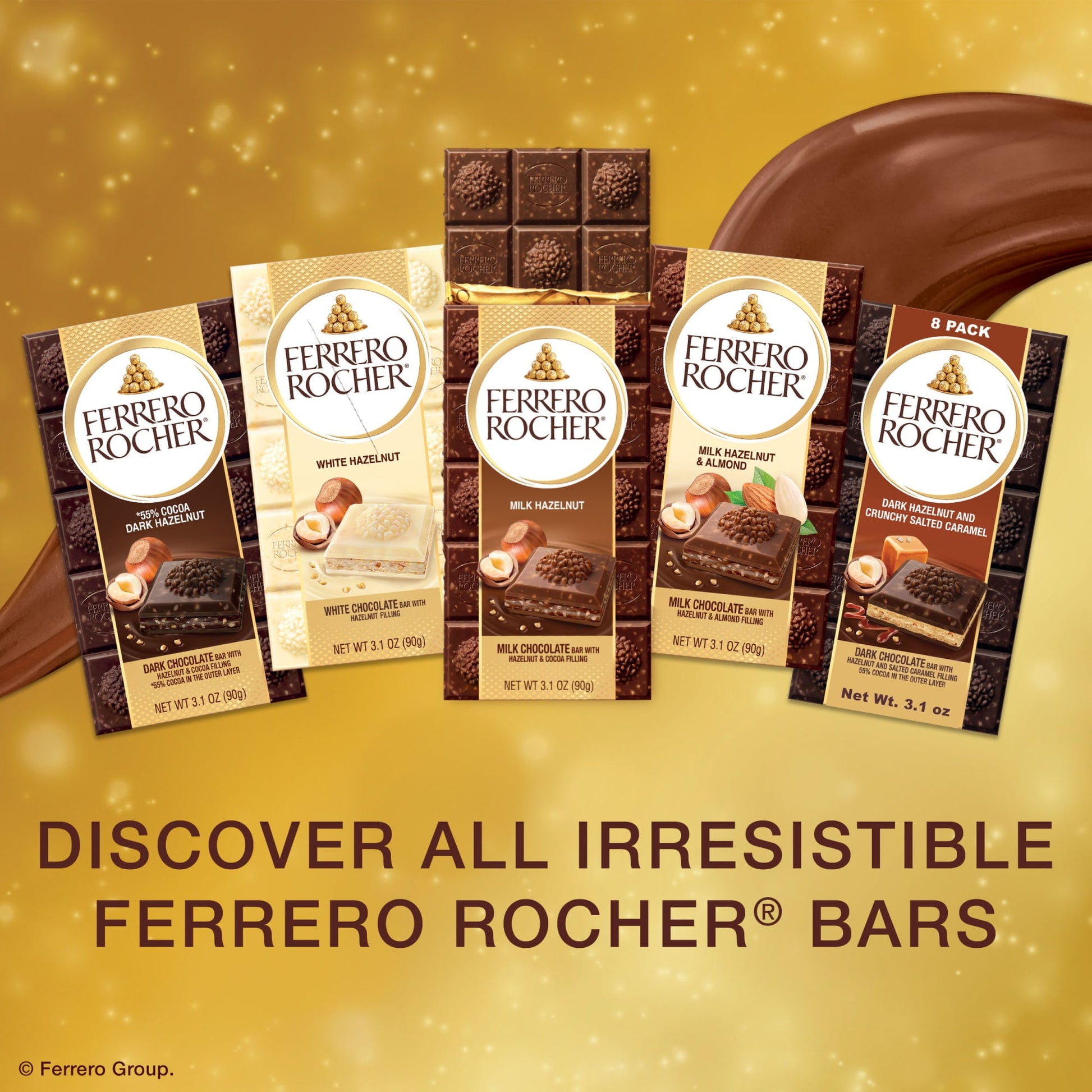 Premium Chocolate Bar, Milk Chocolate Hazelnut, ​3.1 Oz image 6