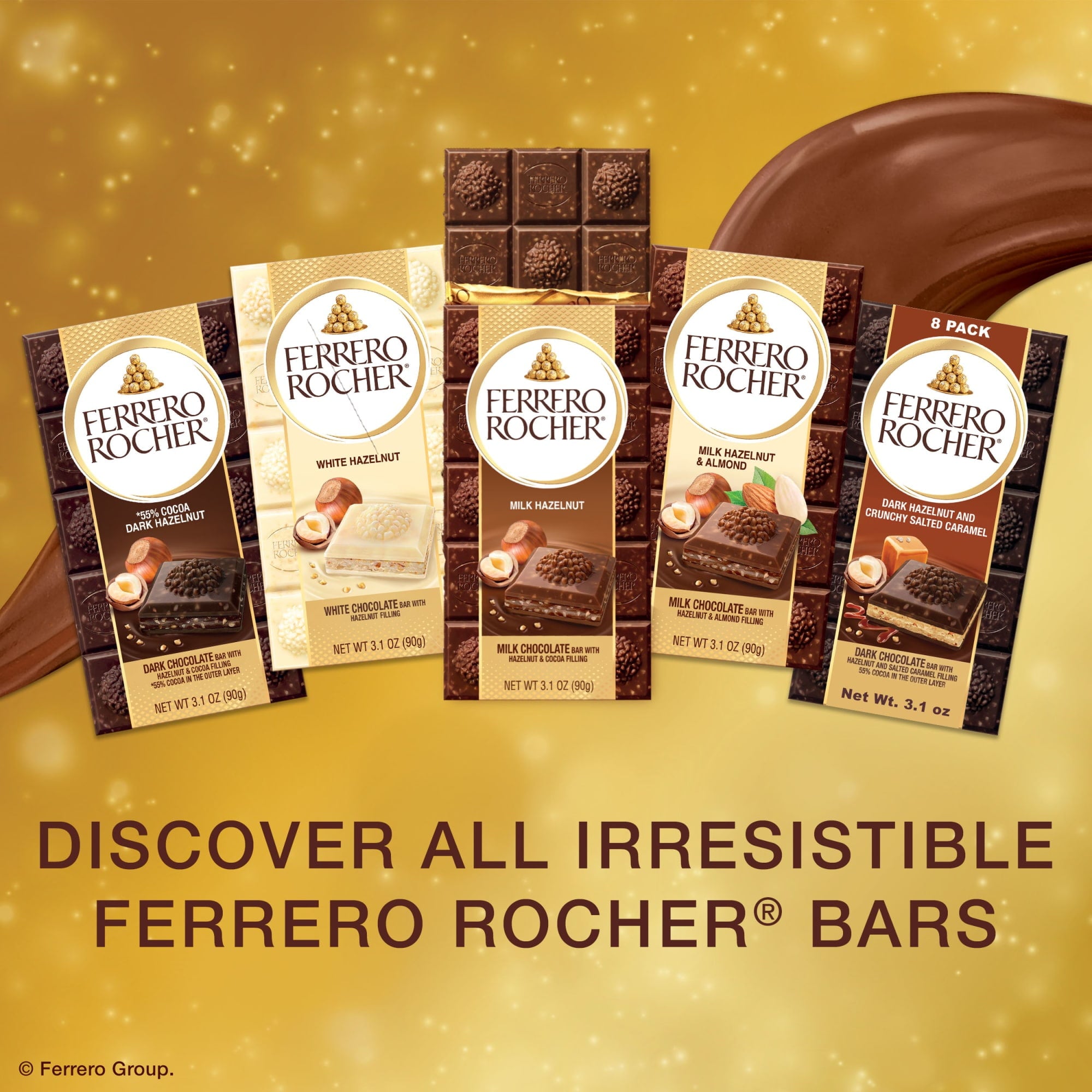Premium Chocolate Bar, Milk Chocolate Hazelnut, ​3.1 Oz image 6