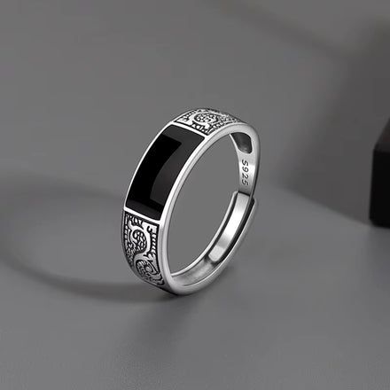 Dragon Pattern Adjustable Ring for Men ( Standard Delivery )