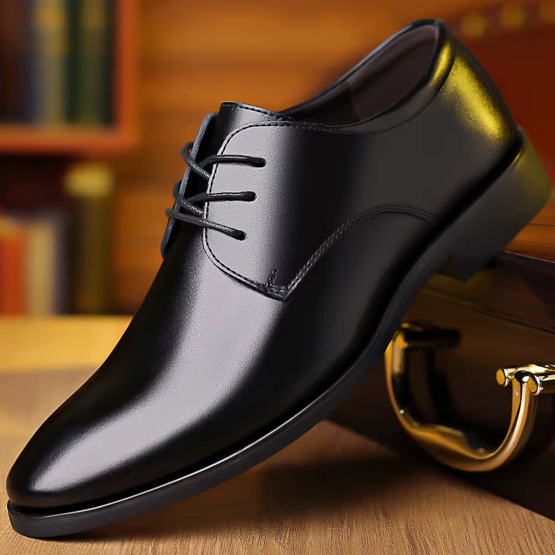 Men'S New Business Leather Shoes Soft Soled Work Footwear Outdoor Non Slip Formal Shoes Fashion Casual Male Shoes Zapatos Homme