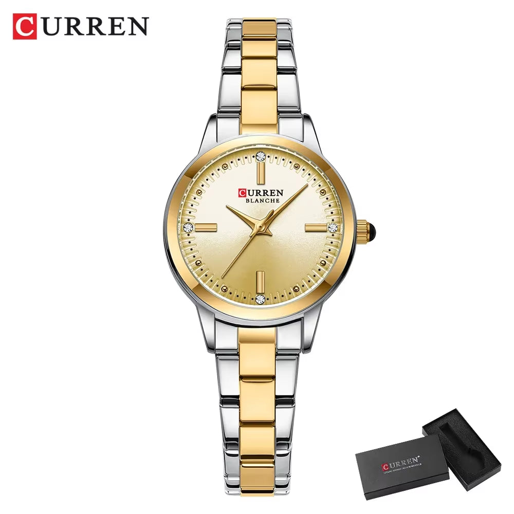 Women'S Watches Fashion Original Quartz Wrist Watch for Ladies Roman Dial Dazzling Diamond Waterproof Luminous Luxury New