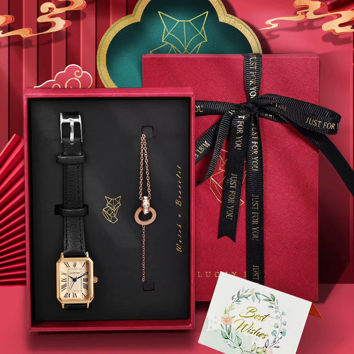 Women's Watch & Bracelet Gift Box Set