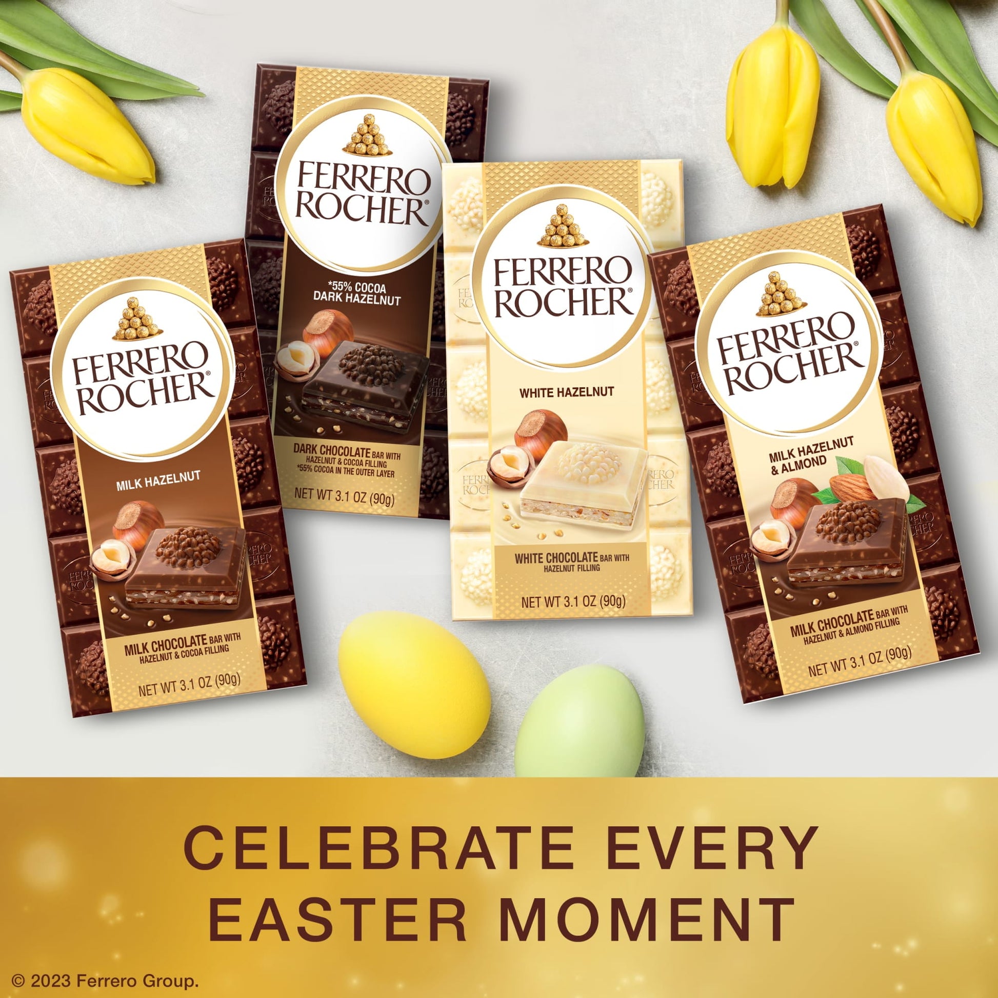 Premium Chocolate Bar, Milk Chocolate Hazelnut, ​3.1 Oz image 2