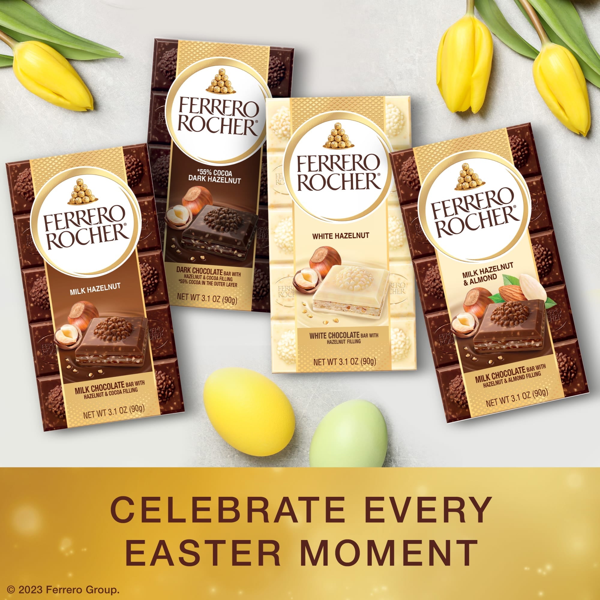 Premium Chocolate Bar, Milk Chocolate Hazelnut, ​3.1 Oz image 2