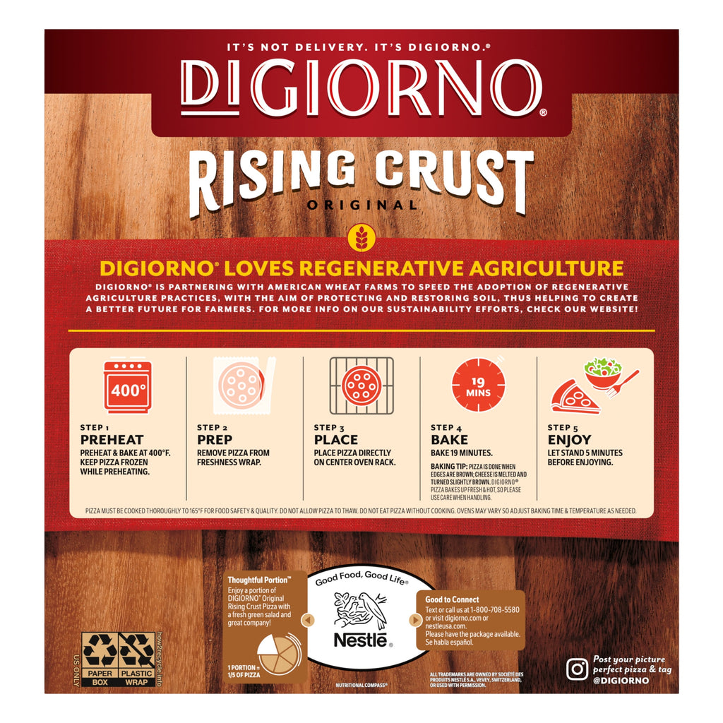 Rising Crust Pepperoni Pizza,  Free Coke image 8