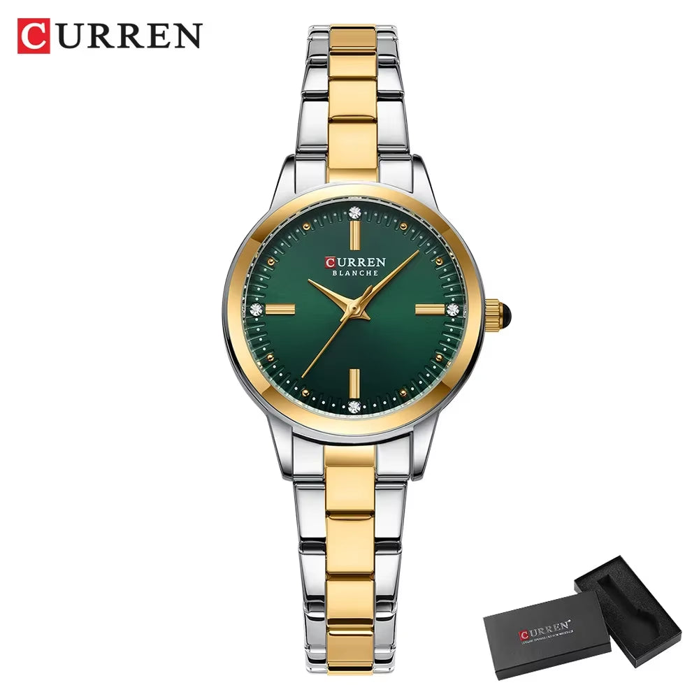 Women'S Watches Fashion Original Quartz Wrist Watch for Ladies Roman Dial Dazzling Diamond Waterproof Luminous Luxury New