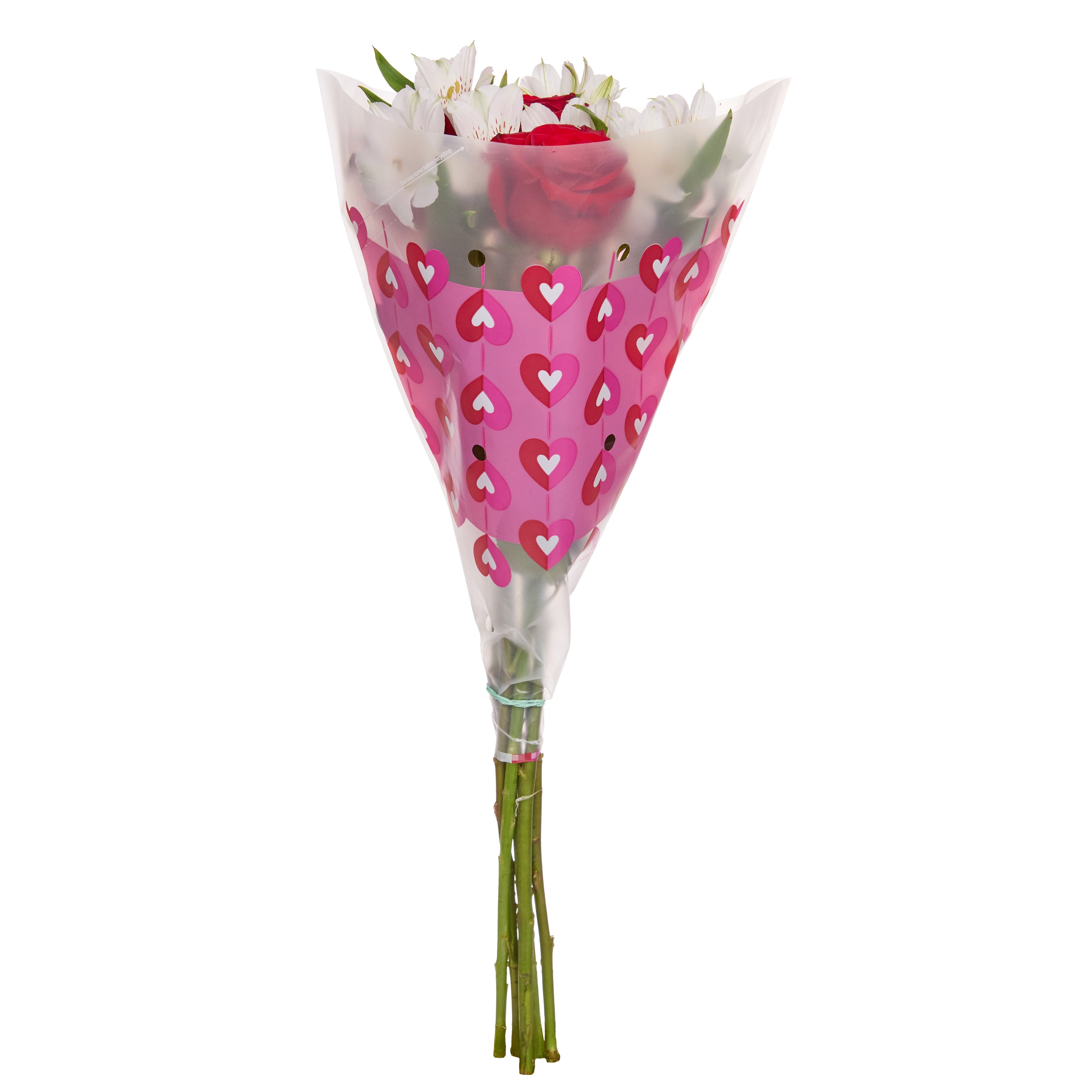Valentine'S Day Mini Rose plus Bouquet, Fresh-Cut Flowers, 6 Stems, Colors Vary image 1