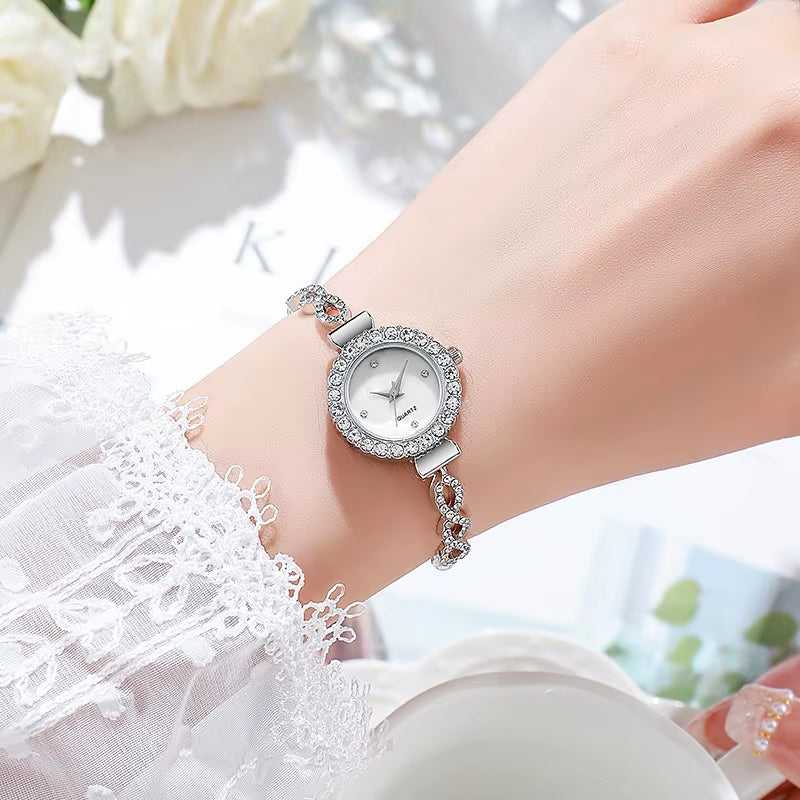 Fashion Rhinestone Women Watch Ladies Bracelet Quartz Watches Clock Relogio