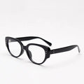 2024 Fashion Unisex Cat Eye Plain Glasses for Men Women Pc Frame Glasses for Party Eyeglasses Metal Studs Square Frame Eyewear