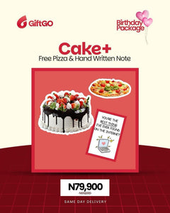Ultimate Surprise Bite - Cake , Pizza and Free Note ( Same Day Delivery Usa & Canada )