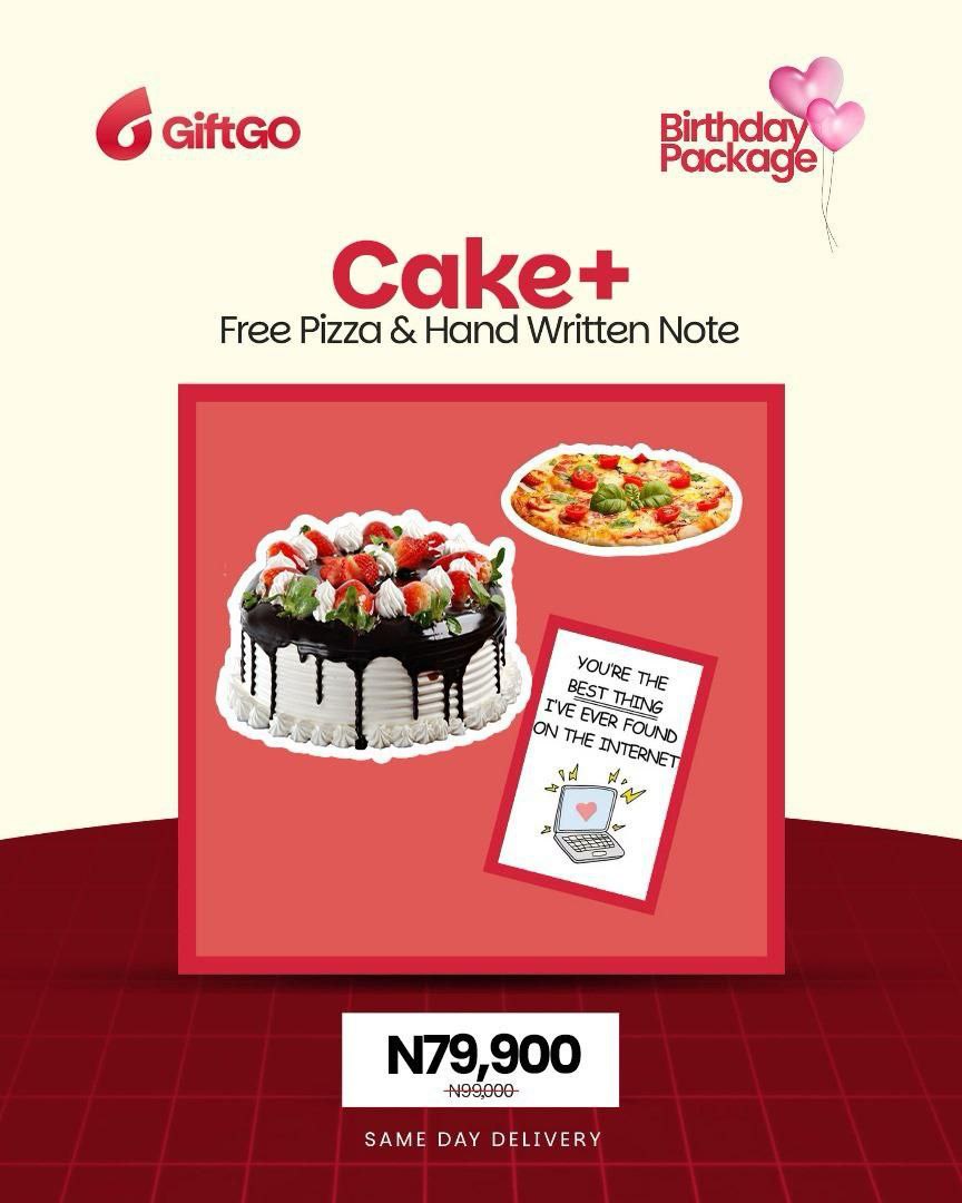 Ultimate Surprise Bite - Cake , Pizza and Free Note image 0
