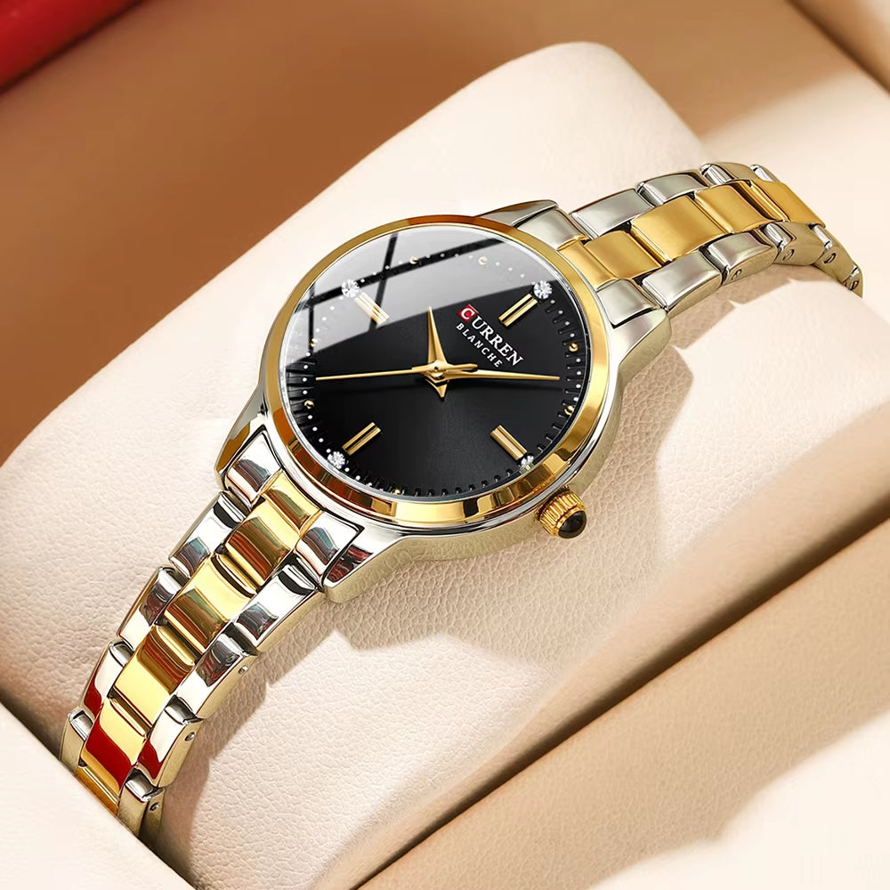 Women'S Watches Fashion Original Quartz Wrist Watch for Ladies Roman Dial Dazzling Diamond Waterproof Luminous Luxury New