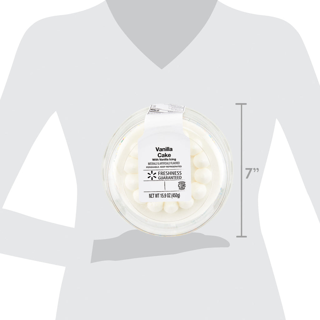 5" Vanilla Cake with Vanilla Icing, 15.9 Oz, Refrigerated, Regular image 7