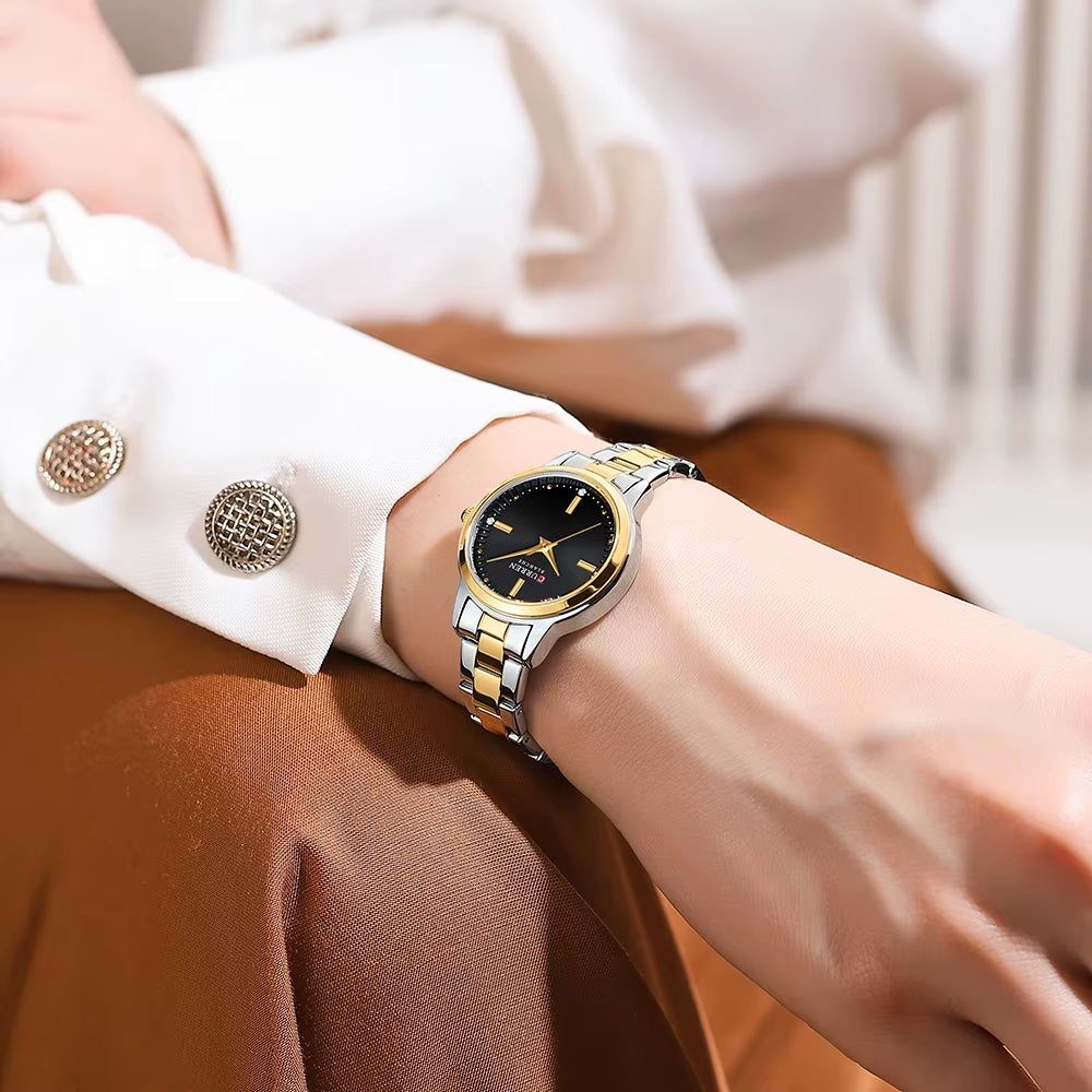 Women'S Watches Fashion Original Quartz Wrist Watch for Ladies Roman Dial Dazzling Diamond Waterproof Luminous Luxury New