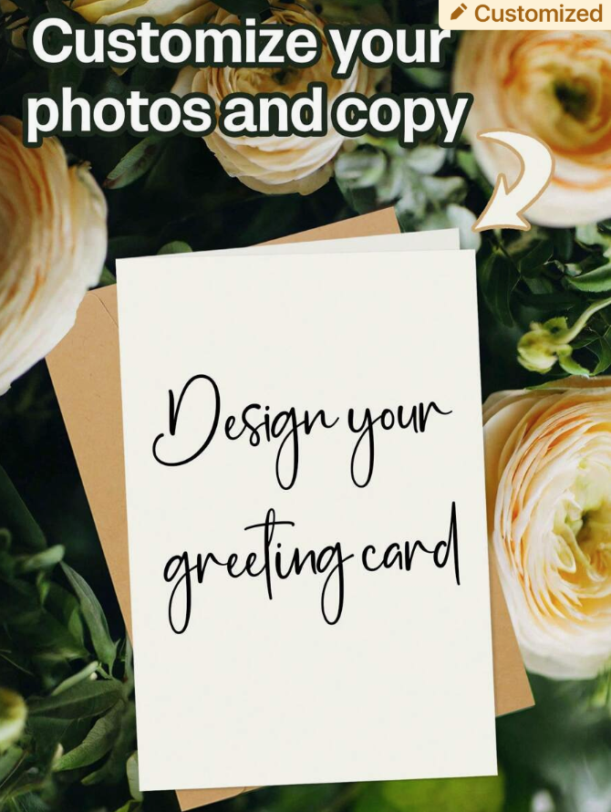 Customized Love card ( Standard Delivery )