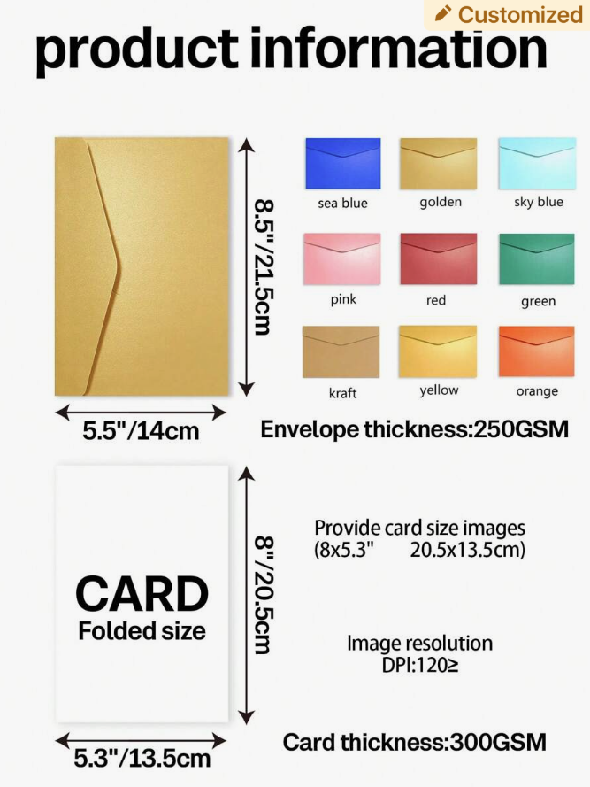 Customized Love card ( Standard Delivery )