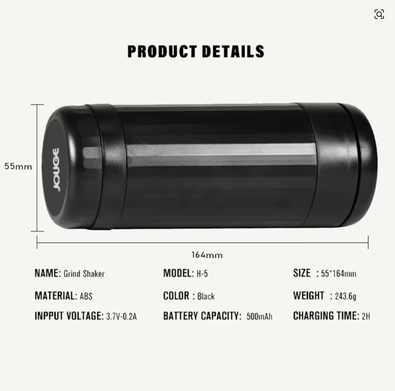 3-in-1 Rechargeable Crusher - Portable Aluminium Spice Crusher with Storage