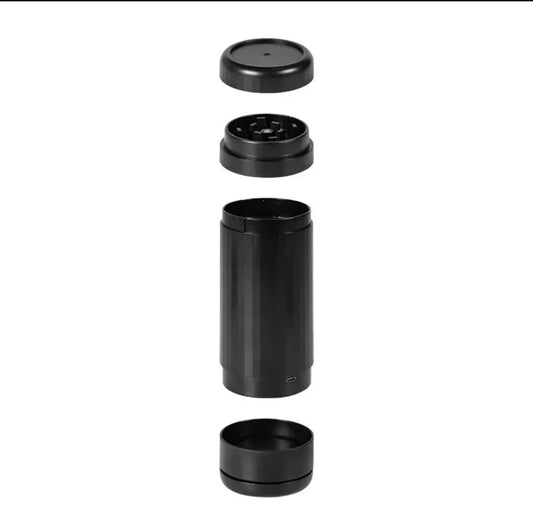 3-in-1 Rechargeable Crusher - Portable Aluminium Spice Crusher with Storage