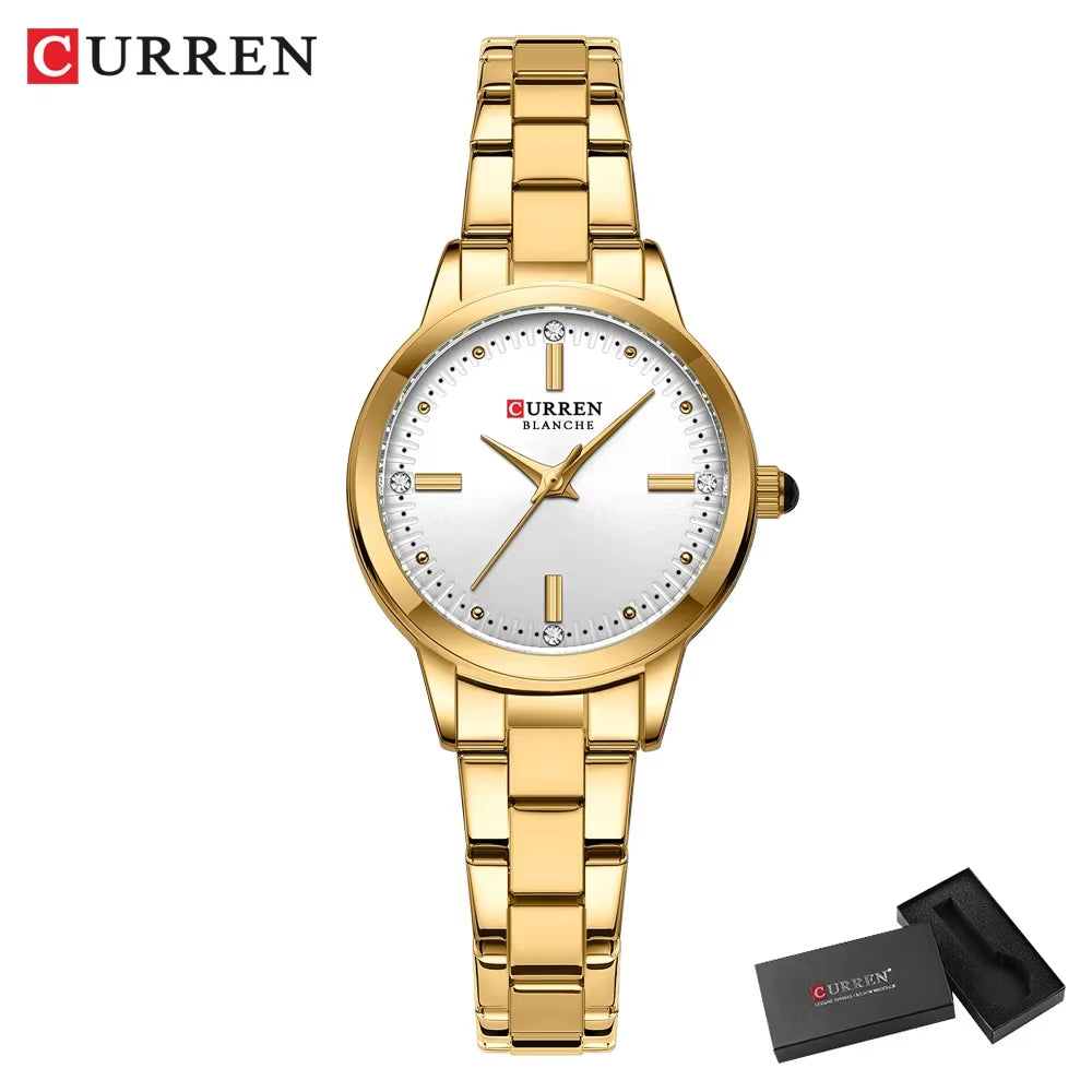 Women'S Watches Fashion Original Quartz Wrist Watch for Ladies Roman Dial Dazzling Diamond Waterproof Luminous Luxury New