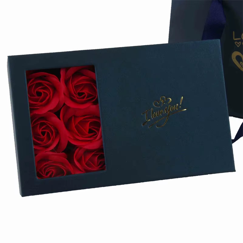 I Love You Jewelry Box Immortal Flower Jewelry Box Roses Window Gift Box Ring Earrings Pendant Necklace Box Jewelry Organizer