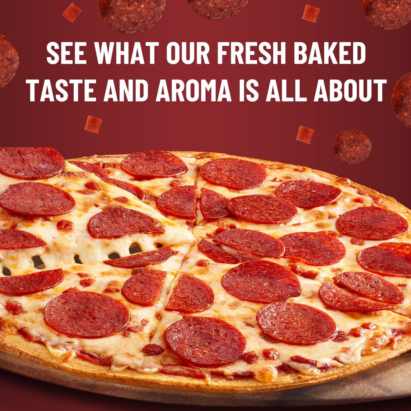 Pepperoni Classic Crust Pizza, Free Coke image 3