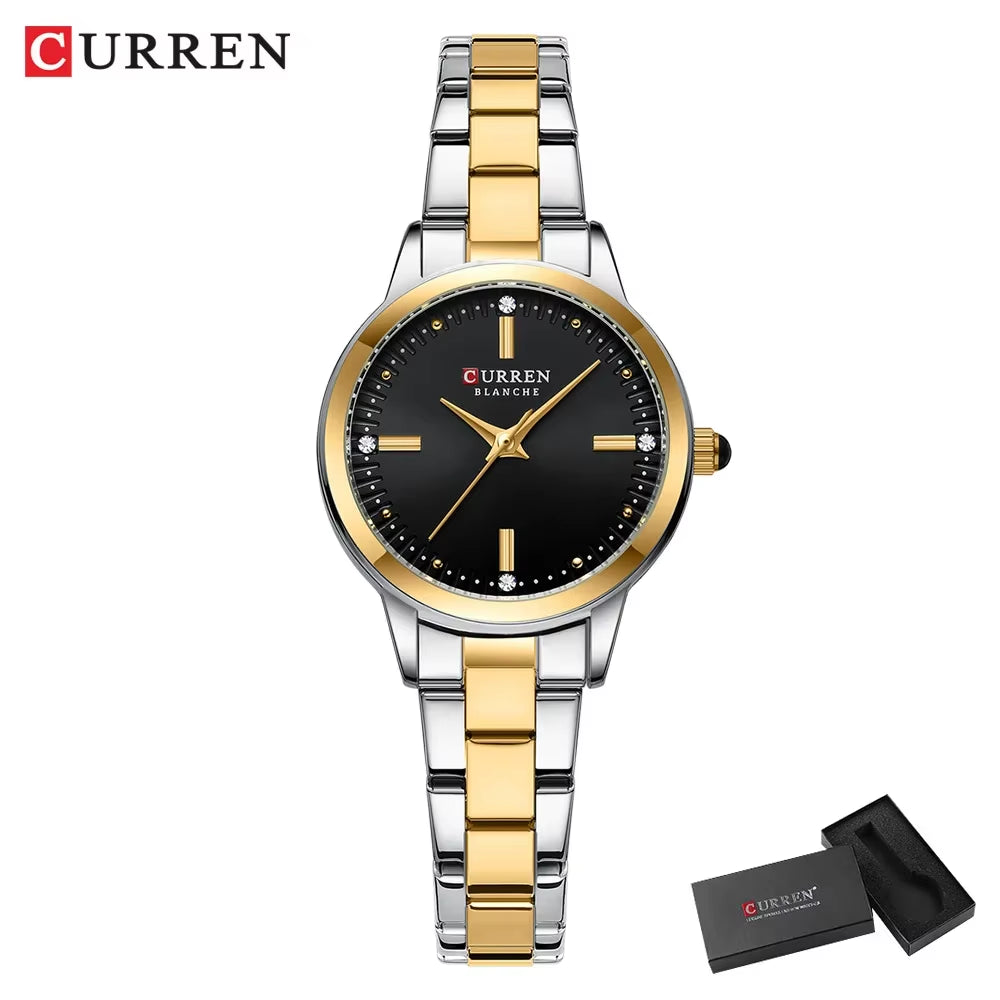 Women'S Watches Fashion Original Quartz Wrist Watch for Ladies Roman Dial Dazzling Diamond Waterproof Luminous Luxury New