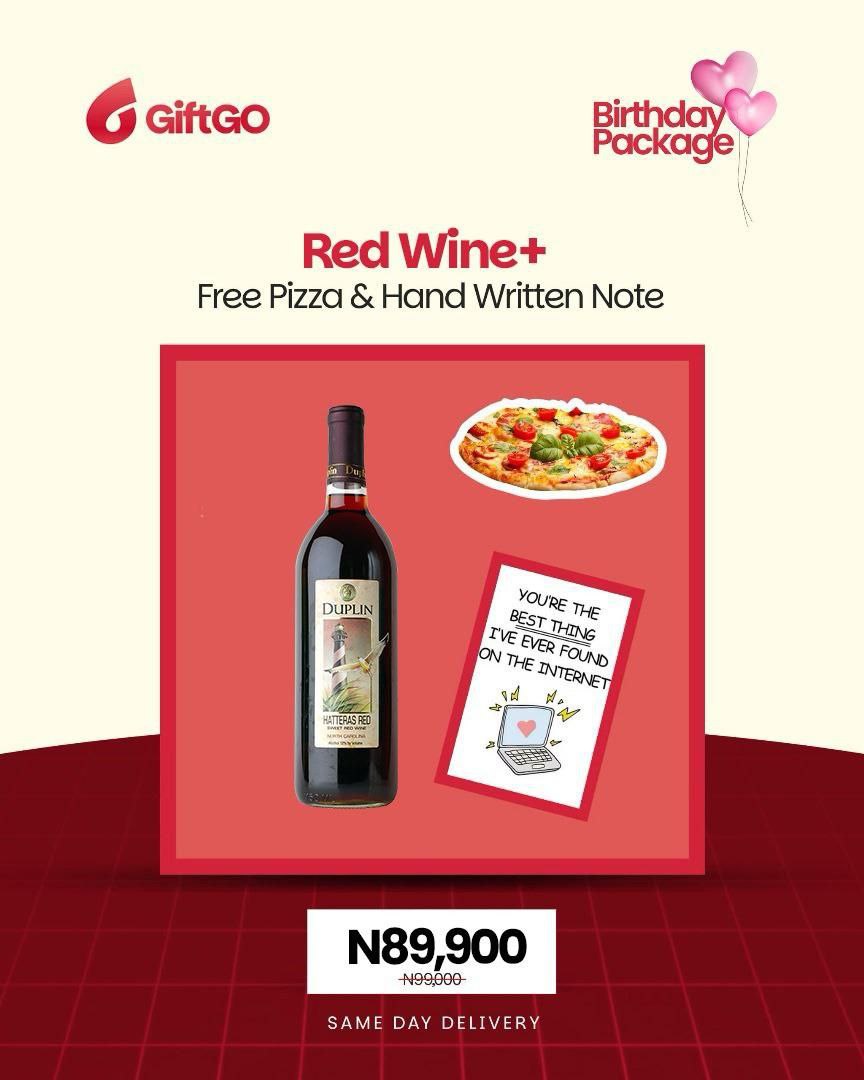 You Deserve Sweetness - Wine , Pizza and Free Note image 0