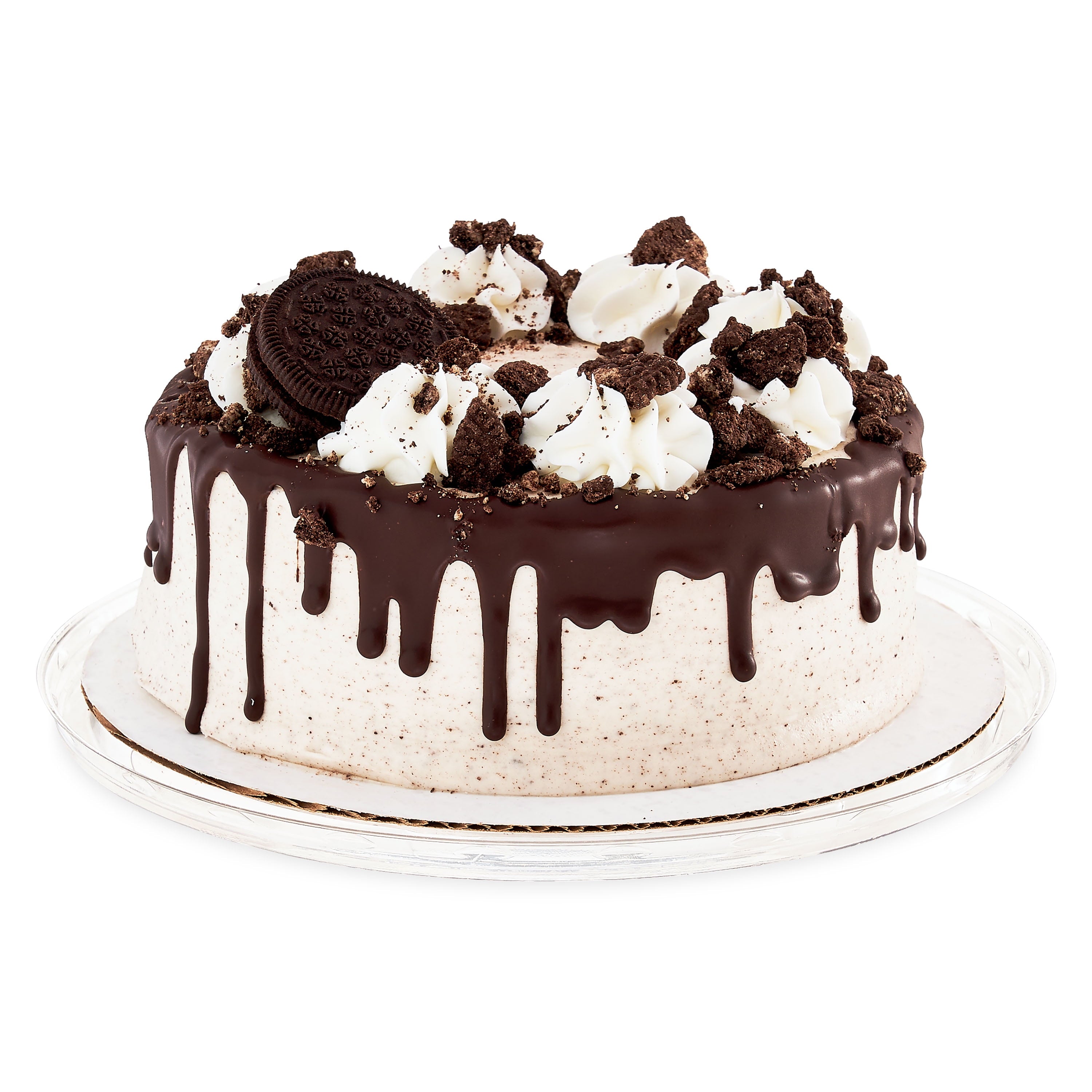7-Inch round Cookies 'N Creme Cake, 36Oz, Regular, Tray, Refrigerate image 0