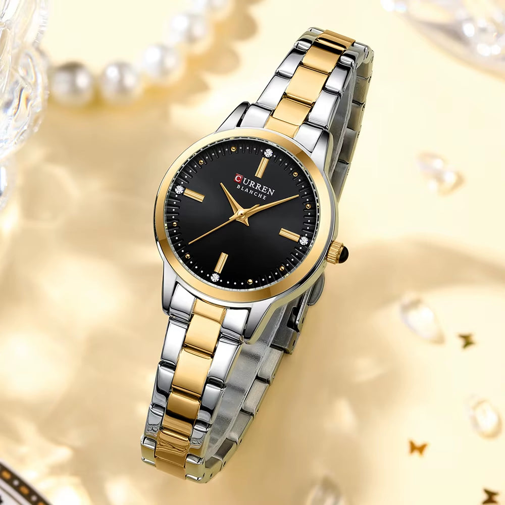 Women'S Watches Fashion Original Quartz Wrist Watch for Ladies Roman Dial Dazzling Diamond Waterproof Luminous Luxury New