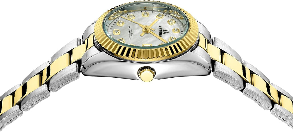LN LNQIN Womens Watch Analog Quartz Watch for Women Waterproof Ladies Watches Easy Read Women'S Wrist Watches with Stainless Steel Band