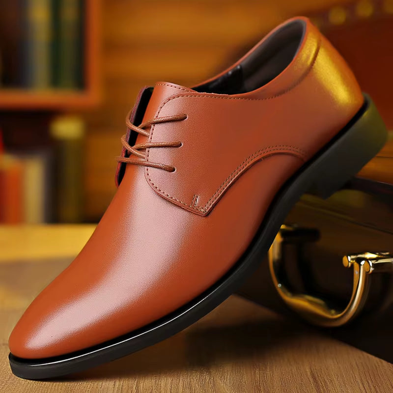 Men'S New Business Leather Shoes Soft Soled Work Footwear Outdoor Non Slip Formal Shoes Fashion Casual Male Shoes Zapatos Homme