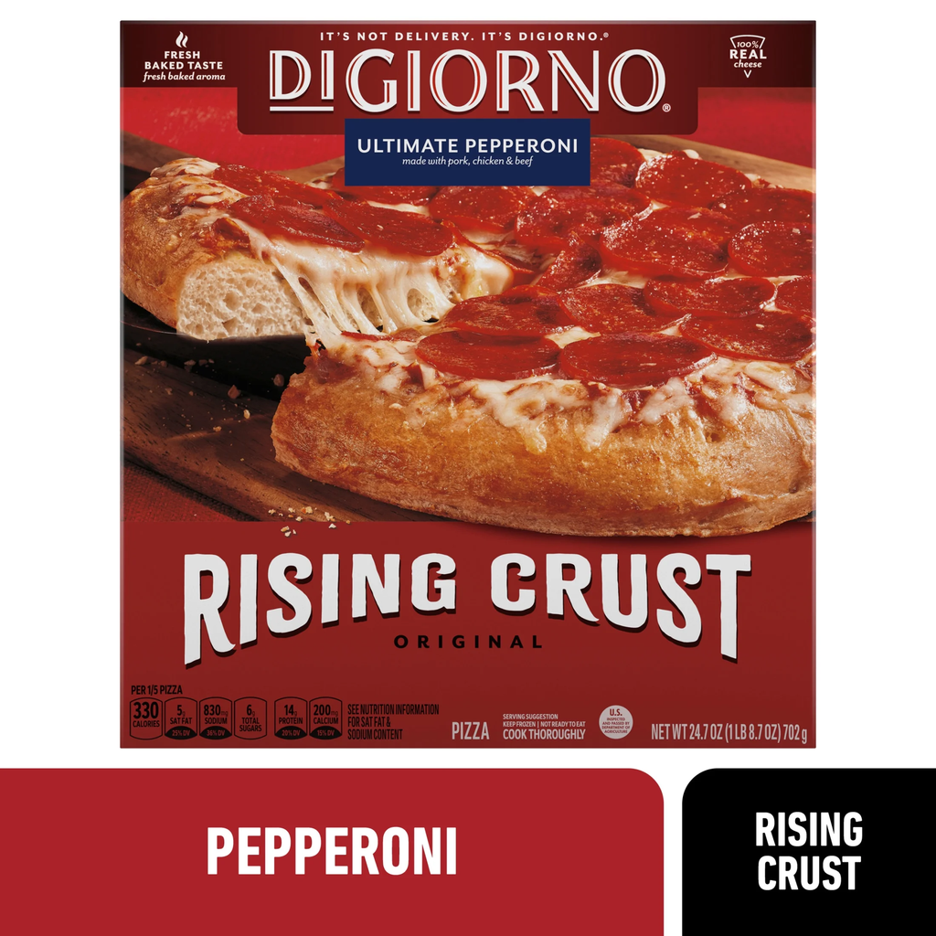Rising Crust Pepperoni Pizza,  Free Coke image 1