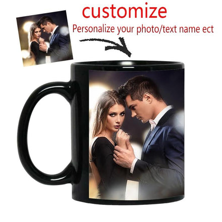 Custom Black Photo Mug