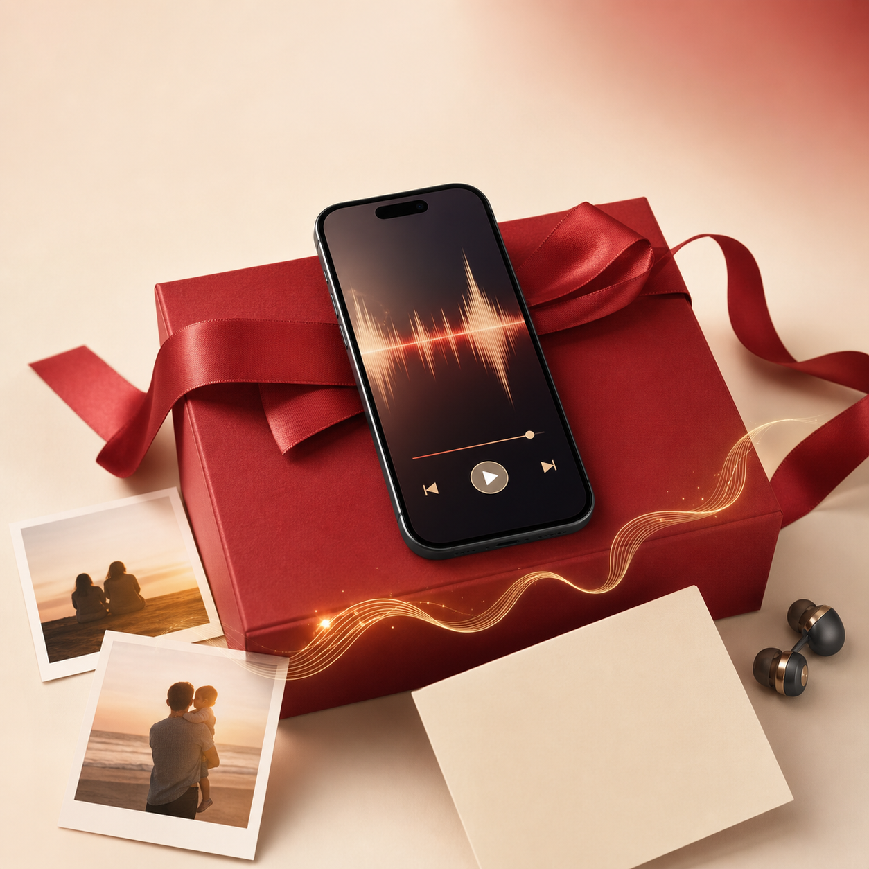 Personalised digital song presented as a unique gift