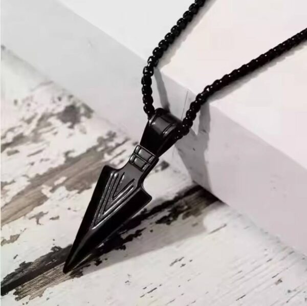 Hiphop Brazil Spearhead Arrows Stainless Steel Pendant Necklaces For Men