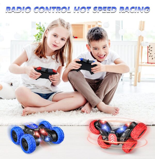 RC Stunt Cars, Remote Control Car 2.4Ghz Stunt Car with Double Sided 360-degree Flips Rotating Car