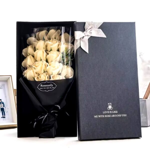 Artificial Flower Rose Bouquet Gift Box