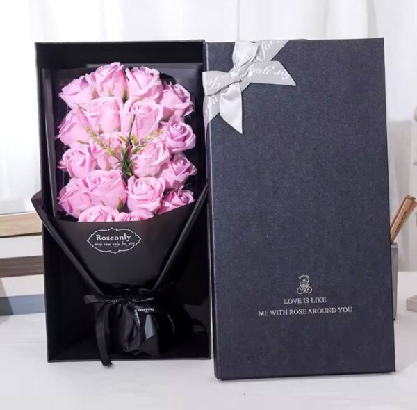 Artificial Flower Rose Bouquet Gift Box