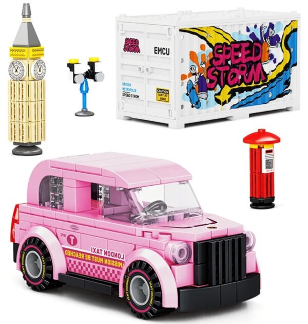 Pink Car Multi-Model Building Block Kit for Boys and Girls.Top STEM Construction Toys.Cute Building Block Sets Suitable for Kids Aged 6-10.Idea Building Gifts for Kids