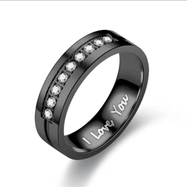 Stainless Steel Couple Engagement Rings for men