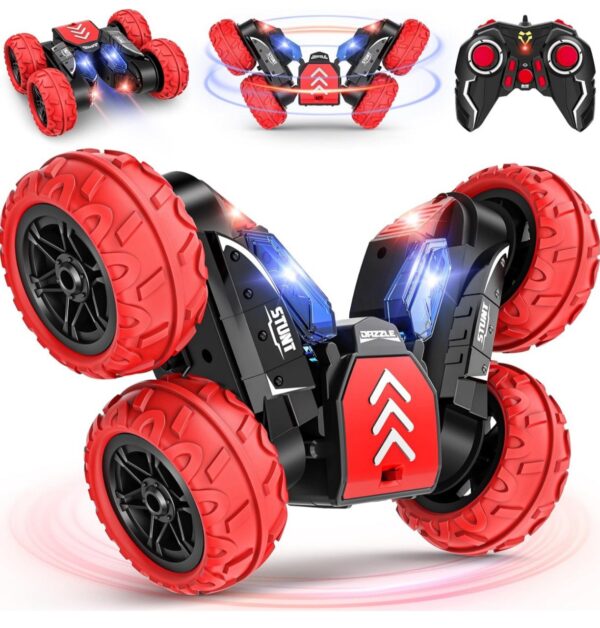 RC Stunt Cars, Remote Control Car 2.4Ghz Stunt Car with Double Sided 360-degree Flips Rotating Car