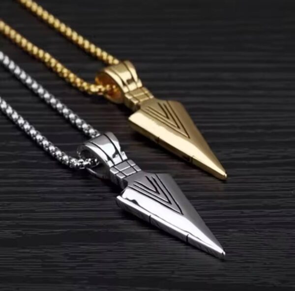 Hiphop Brazil Spearhead Arrows Stainless Steel Pendant Necklaces For Men